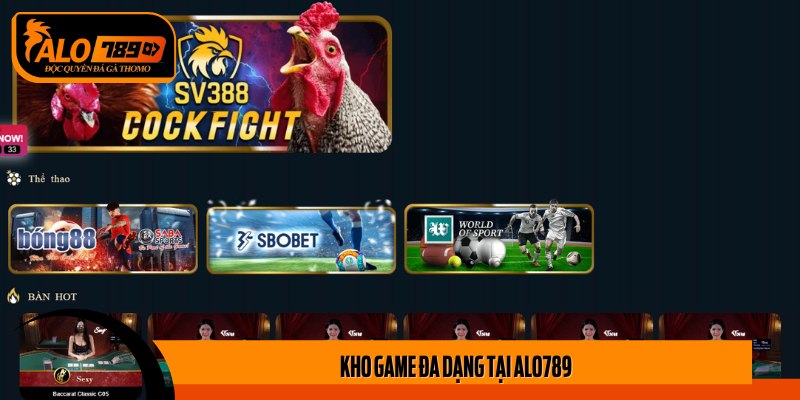 Kho game đa dạng tại Alo789 – Sân chơi không giới hạn cho mọi đam mê