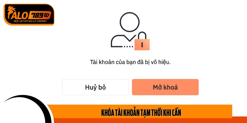 Nhà cái cho phép người chơi chủ động khóa tài khoản tạm thời.